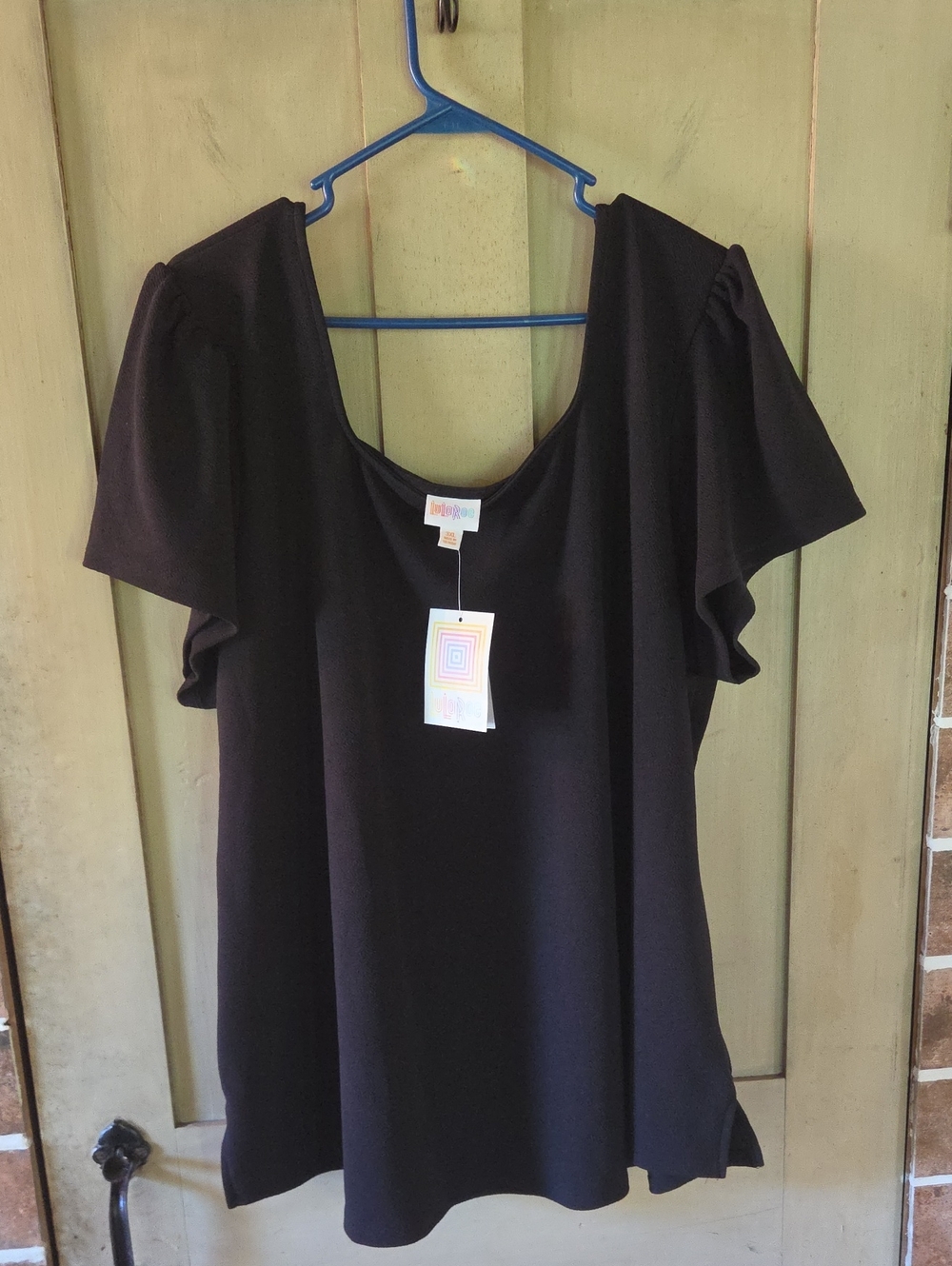 NWT 3X Black Dress Top